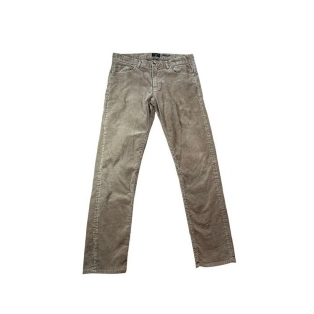 Quiksilver Corduroy Pants Men's Size 33 Straight Tapered Fit Brown 5 Pocket